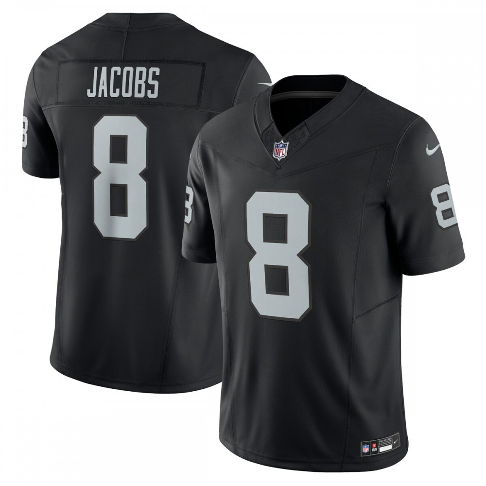Josh Jacobs Las Vegas Raiders Nike Vapor F.U.S.E. Limited Jersey - Black-GridironStore